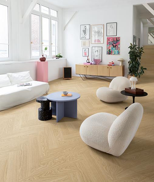 Vinylböden und luxuriöse Vinylfliesen von Quick-Step: der perfekte Boden für das Wohnzimmer